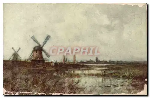 Cartes postales Moulin a vent