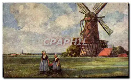 Cartes postales Moulin a vent