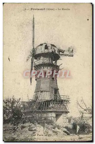 Cartes postales Moulin a vent Pontavert