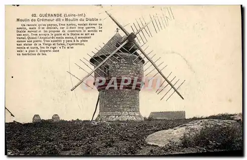 Cartes postales Moulin a vent Guerande Moulin de Cremeur dit Moulin du diable
