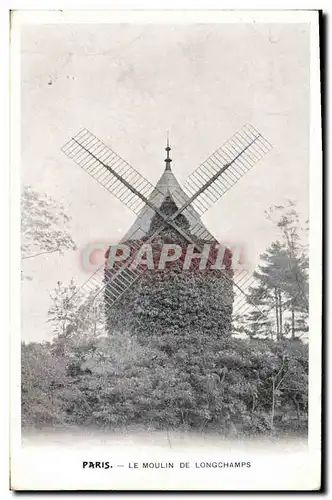 Cartes postales Moulin a vent Paris Le Moulin de Longchamps