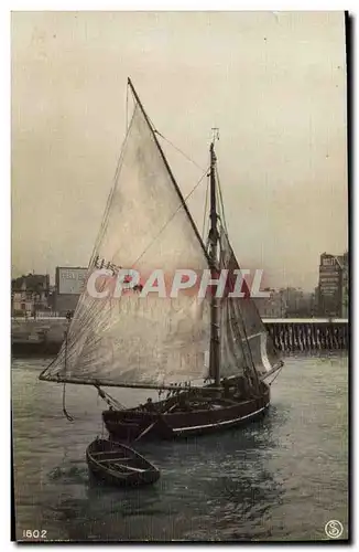 Ansichtskarte AK Bateau de Peche (carte toilee)