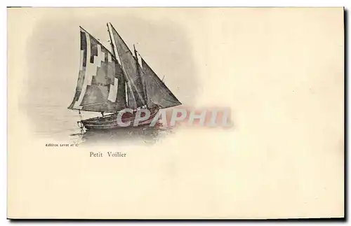 Cartes postales Bateau Petit voilier