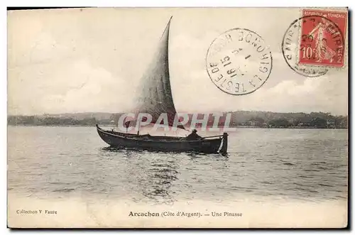 Cartes postales Bateau de Peche Arcachon Une pinasse