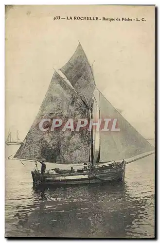 Cartes postales Bateau de Peche La Rochelle Barque de peche