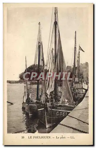 Cartes postales Bateau de Peche Le Pouliguen Le port