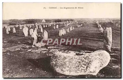 Cartes postales Dolmen Menhir Carnac Les alignements du Menec