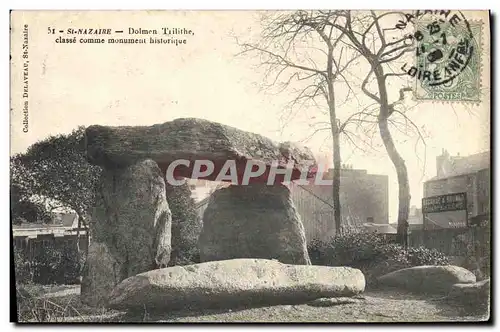 Ansichtskarte AK Dolmen Menhir St Nazaire Dolmen Trilithe