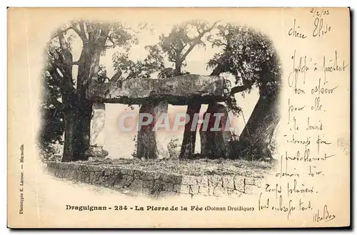 Ansichtskarte AK Dolmen Menhir Draguignan La pierre d ela Feel dolman druidique