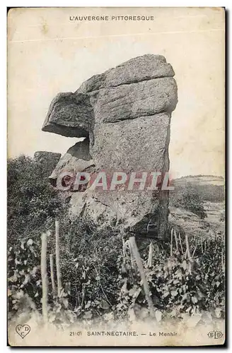 Ansichtskarte AK Dolmen Menhir Saint Nectaire