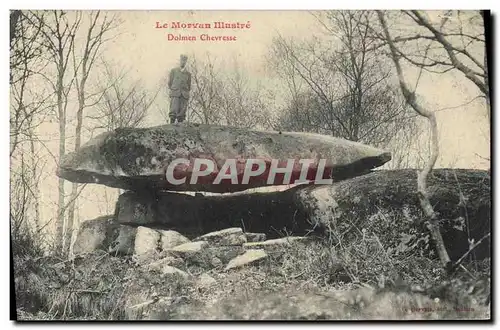 Cartes postales Dolmen Menhir Dolme Chevresse Morvan