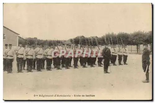 Ansichtskarte AK Fantaisie Militaria 4eme regiment d&#39artillerie Ecole de section