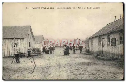 Ansichtskarte AK Fantaisie Militaria Camp d&#39Auvours Vue principale cote route de Saint Calais