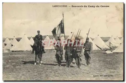 Ansichtskarte AK Fantaisie Militaria Labriguiere Souvenir du camp du Causse