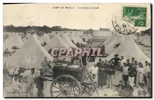 Ansichtskarte AK Fantaisie Militaria Camp de Mailly Le camp occupe