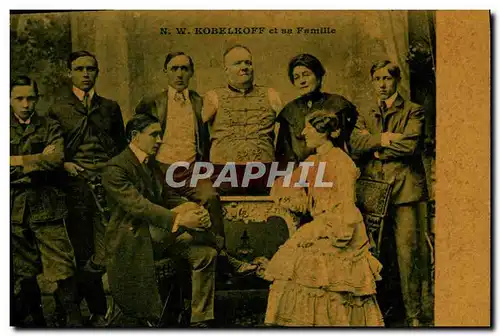 Cartes postales NW Kobelkoff et sa famille ne sans bras ni jambes a Wossnessensk Russie Russia