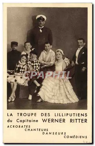 Ansichtskarte AK Nain Nains Troupe des Lilliputiennes du capitaine Werner Ritter