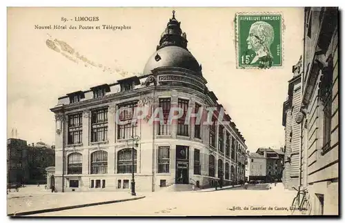Cartes postales Poste Limoges nouvel Hotel des Postes et Telegraphes