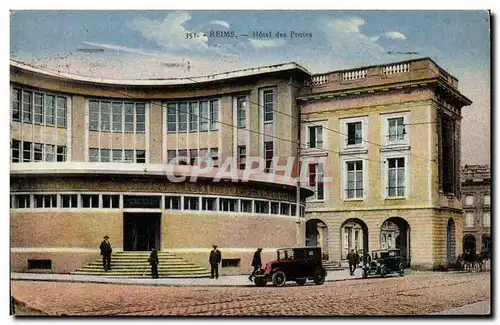 Ansichtskarte AK Poste Reims Hotel des Postes