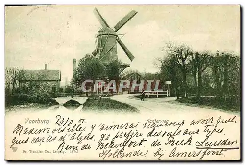 Cartes postales Moulin a vent Voorburg Achterweg