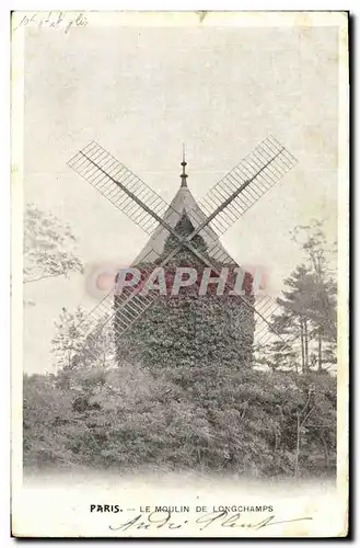 Cartes postales Moulin a vent Paris Le moulin de Longchamps