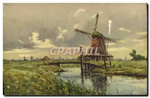 Cartes postales Moulin a vent