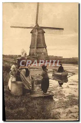 Cartes postales Moulin a vent