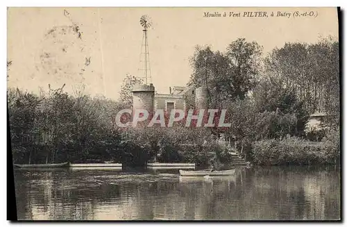 Cartes postales Moulin a vent Pilter Butry