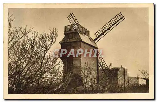 Cartes postales Moulin a vent Paris Moulin de la Galette Montmartre