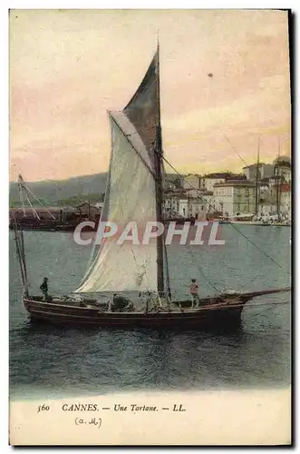 Cartes postales Bateau Peche Cannes Une Tartane