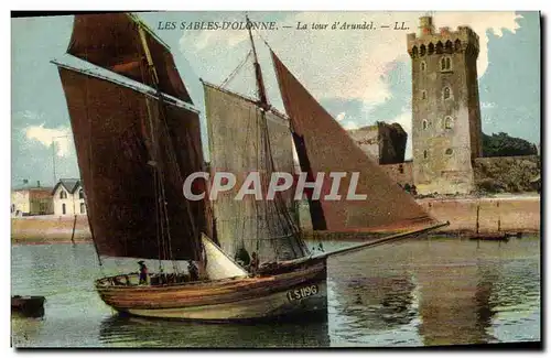 Cartes postales Bateau Peche Les Sables d&#39Olonne La Tour d&#39Arundel