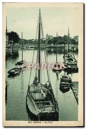 Cartes postales Bateau Peche Pornic Au port