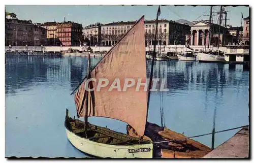 Ansichtskarte AK Bateau Peche Nice Jolie vue sur le port