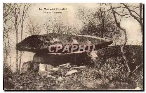 Ansichtskarte AK Menhir Dolmen Chevresse Morvan