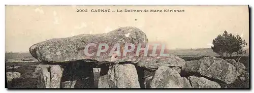 Cartes postales Menhir Dolmen Carnac Le dolmen de Mane Kerioned