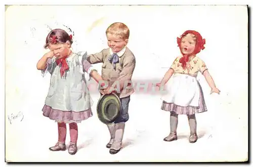 Cartes postales Fantaisie Illustrateur Feiertug Enfants