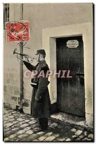 Cartes postales Militaria A la caserne L&#39appel aux consignes