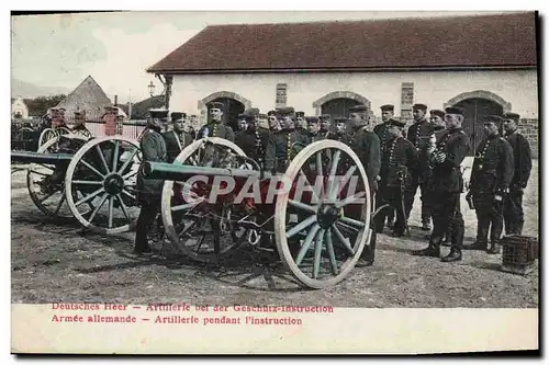 Ansichtskarte AK Militaria Armee allemande Artillerie pendant l&#39instruction