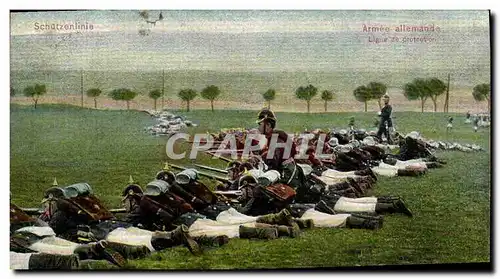 Cartes postales Militaria Armee allemande Ligne de protection