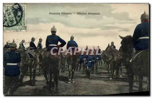 Cartes postales Militaria Officiers allemands