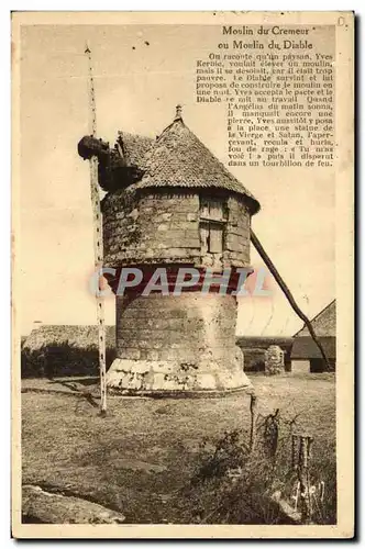 Cartes postales Moulin a vent Moulin du Cremeur ou moulin du diable