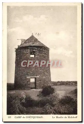 Ansichtskarte AK Moulin a vent Camp de Coetquidan Le moulin de Malakoff