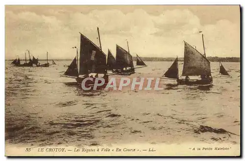 Cartes postales Bateau Peche Le Crotoy Les regates a voile En course