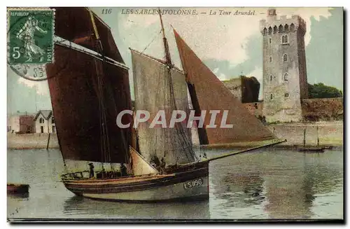 Ansichtskarte AK Bateau Peche Les Sables d&#39olonne La Tour Arundel