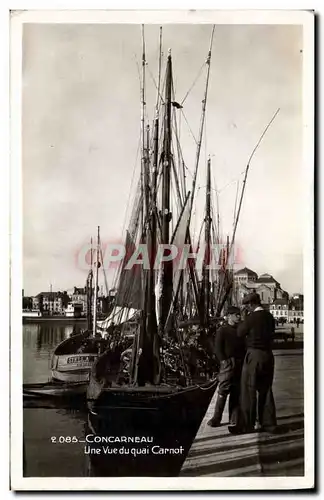 Cartes postales Bateau Peche Concarneau Une vue du quai Carnot