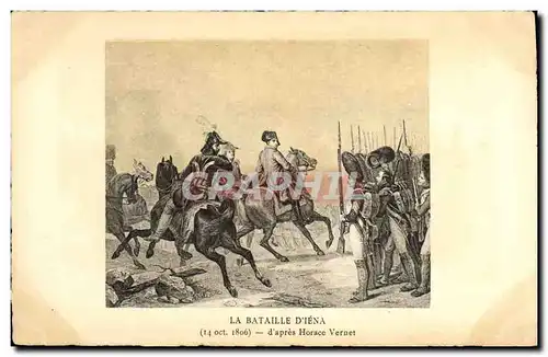 Ansichtskarte AK Napoleon 1er Bataille d&#39Iena Horace Vernet
