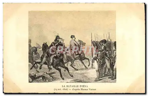 Cartes postales Napoleon 1er Bataille d&#39Iena Horace Vernet