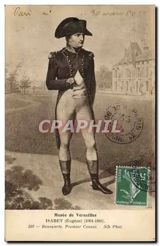 Cartes postales Napoleon 1er Musee de Versailles Isabey Bonaparte Premier Consul