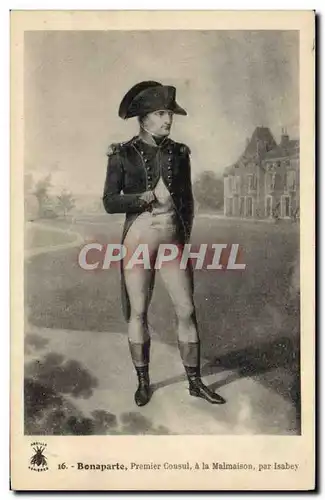 Cartes postales Napoleon 1er Bonaparte Premier Consul a la Malmaison Isabey