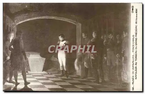 Ansichtskarte AK Napoleon 1er Musee de Versailles Ponce Camus Napoleon au tombeau du Grand Frederic